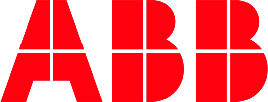 Logo ABB, lettres rouges